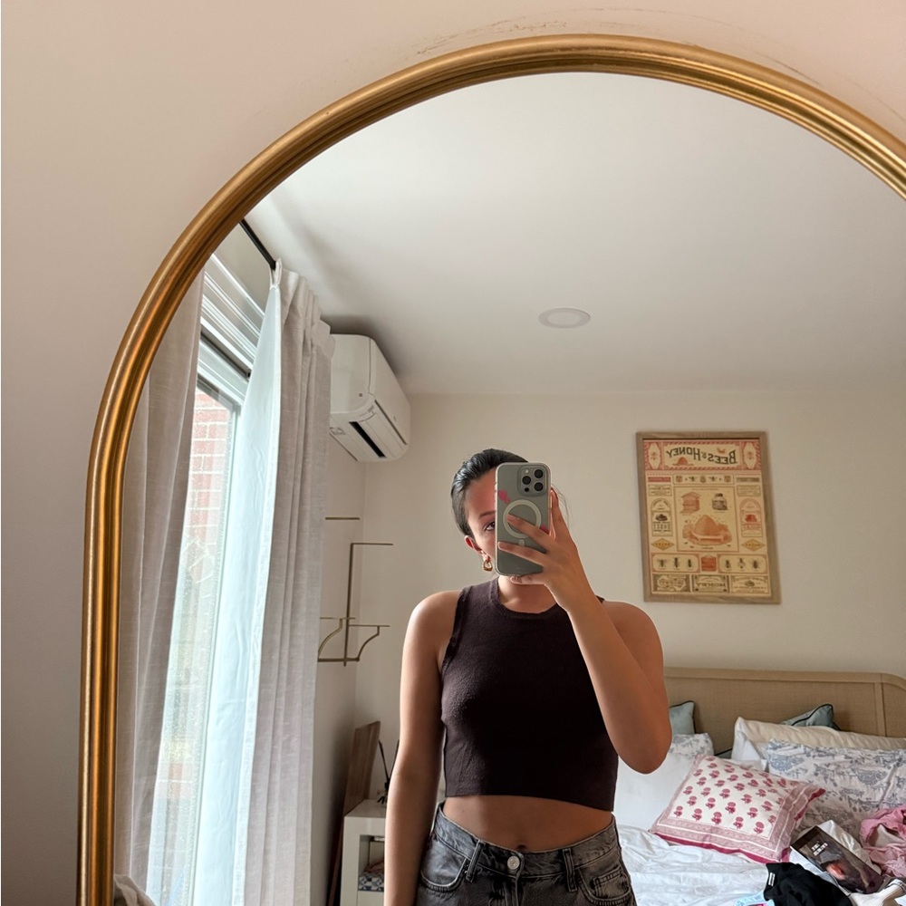 Brown Crop Top